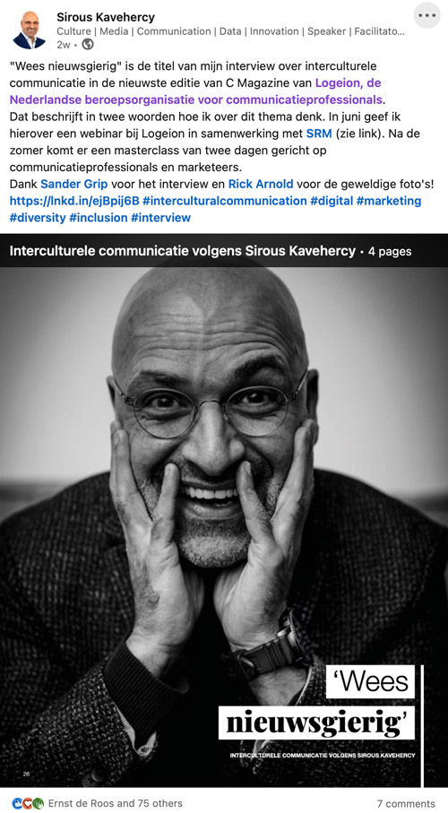 Interculturele-Communicatie-Interview-Logeion---Sirous-Kavehercy