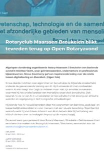 RTV Stichtse Vecht - Sirous Kavehercy - Rotary Club Maarssen Breukelen